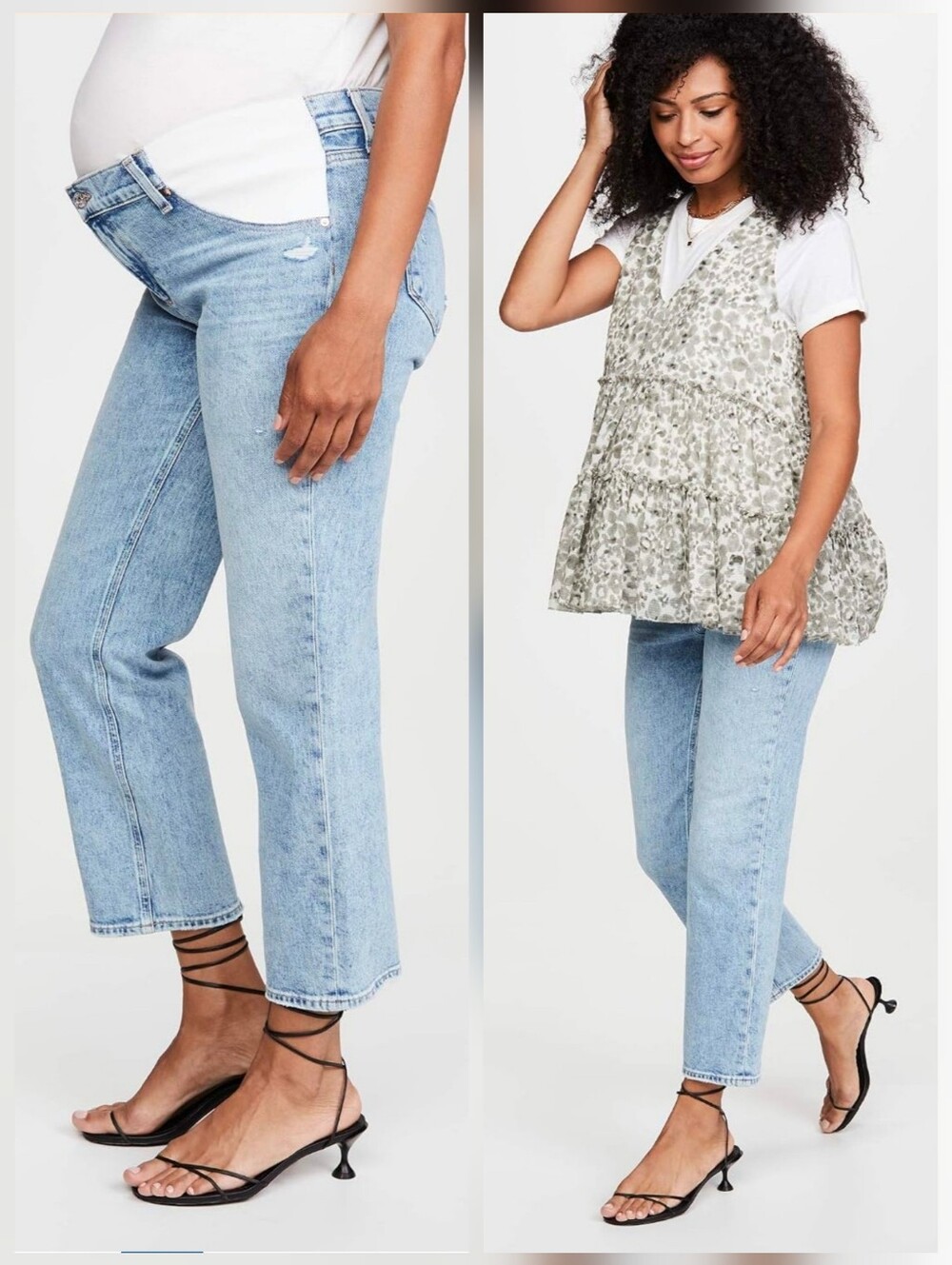 ❤ PAIGE NOELLA STRAIGHT LEG MATERNITY JEANS, 6 MATERNITY (28)